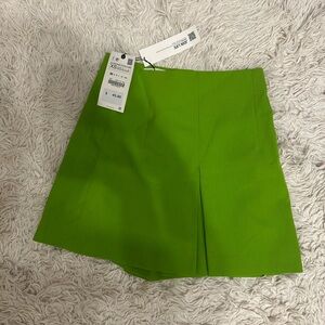 Vibrant Green Mini Skirt